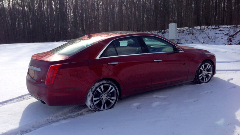 Illustration for article titled Yes, You Can Hoon A $70,000, 420 HP Cadillac On Ice And Snow